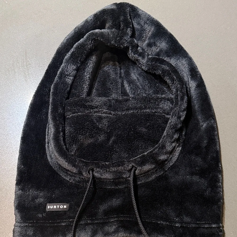 Burton Black Plush Hooded Neck Gaiter - Picture 1 of 4